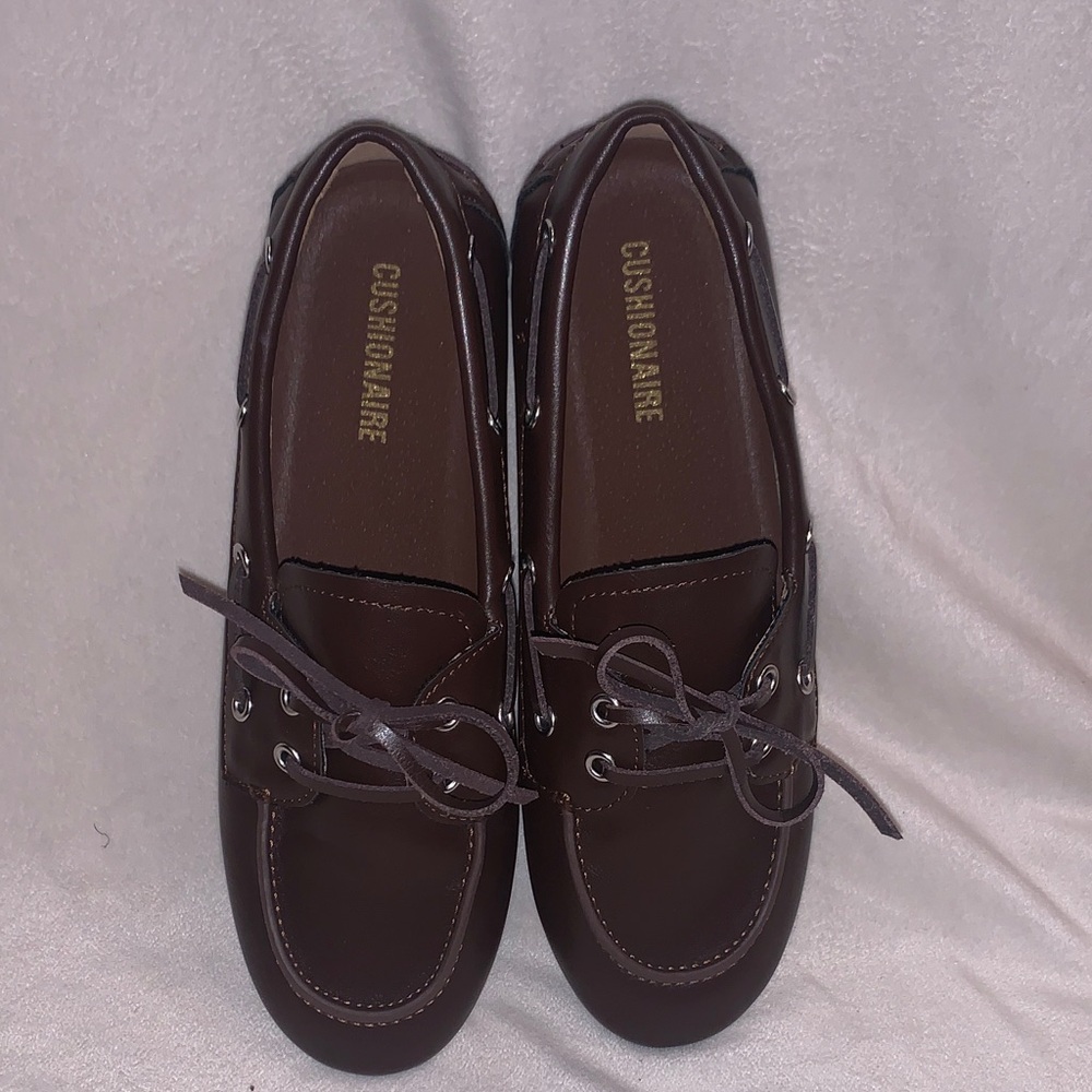 Cushionaire Anchor Boat Shoe in Dark Brown